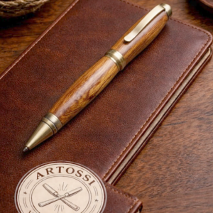 Handgefertigter Kugelschreiber aus Wüsteneichenholz – Unikat