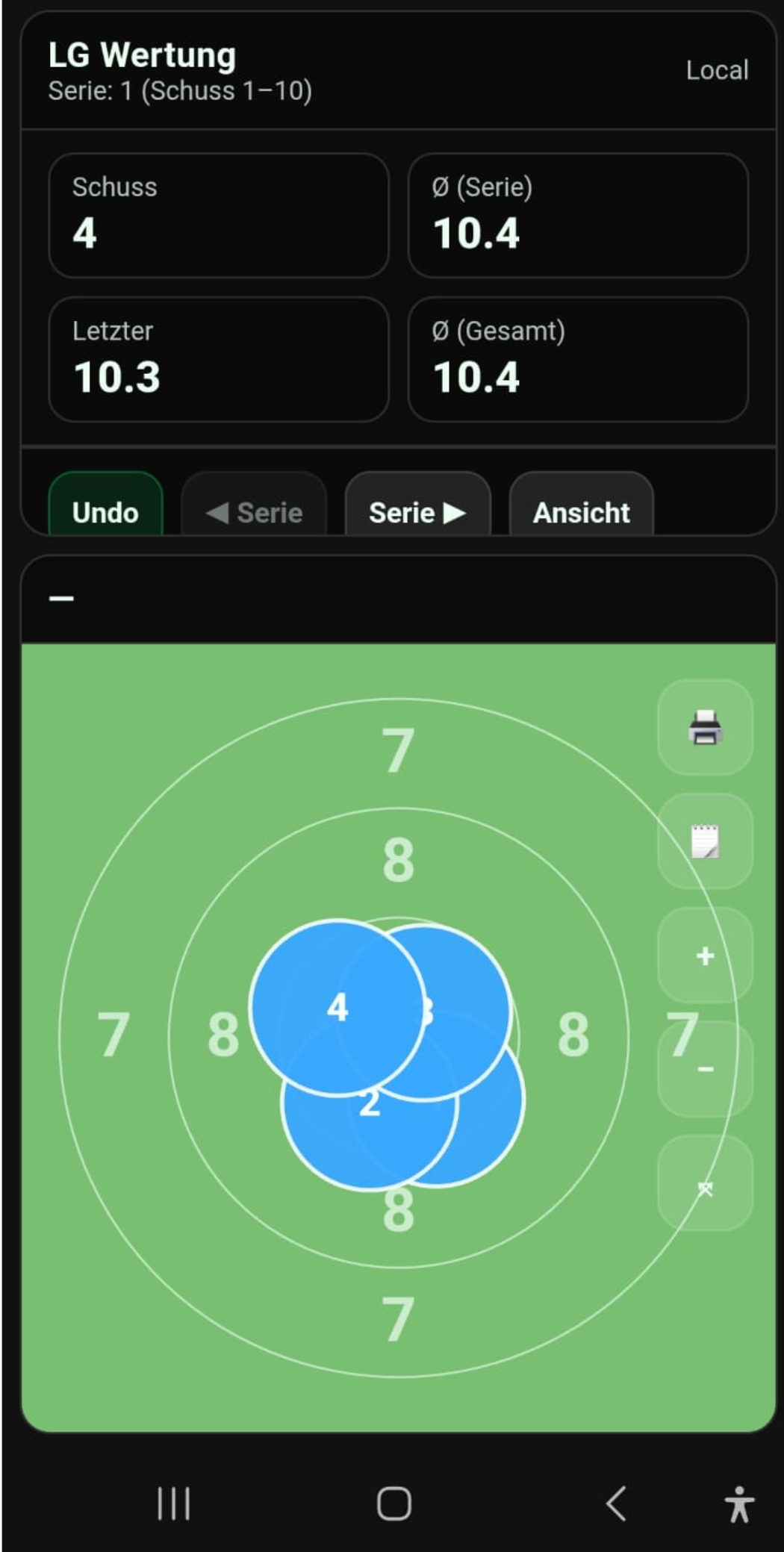 Luftgewehr Trainingssystem – Zehntelwertung & Dokumentation