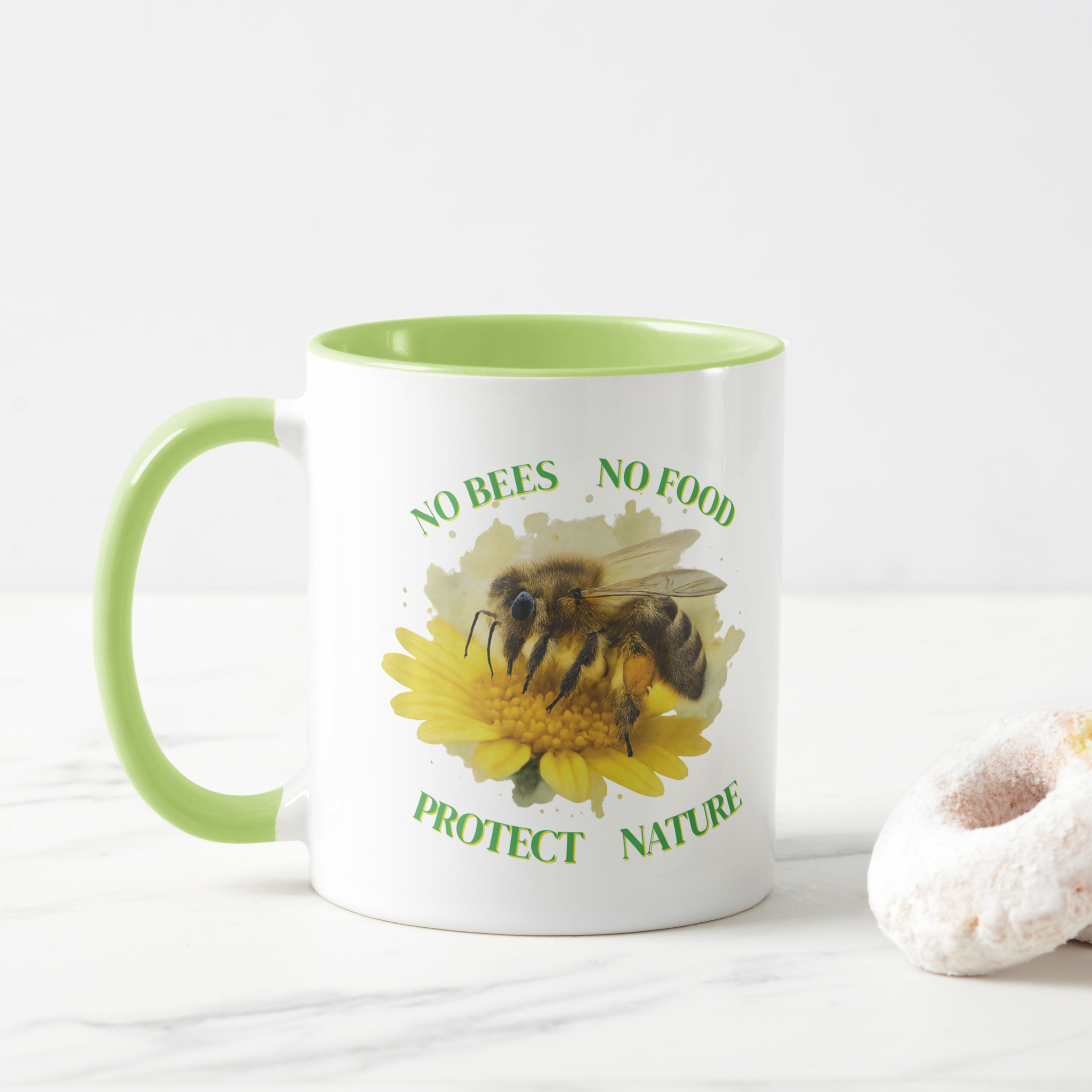 No bees no food Tasse