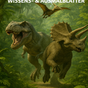 Dinosaurier Wissens- & Ausmalblätter zum Drucken