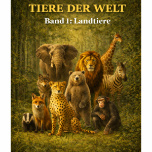 Tiere der Welt – Landtiere | Ausmal- und Wissensblätter zum Ausdrucken