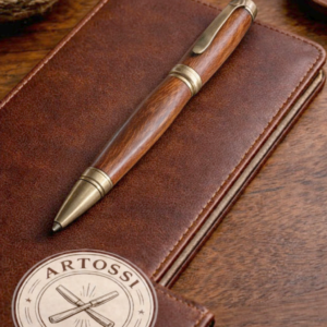 Handgefertigter Kugelschreiber aus Wüsteneisenholz – Unikat