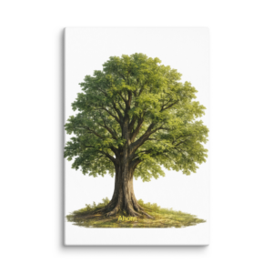 Ahorn Leinwand 40x60 cm – Natur Wandbild mit Baum – Ruhige Wald Deko – Botanisches Kunstmotiv – Minimalistische Naturkunst